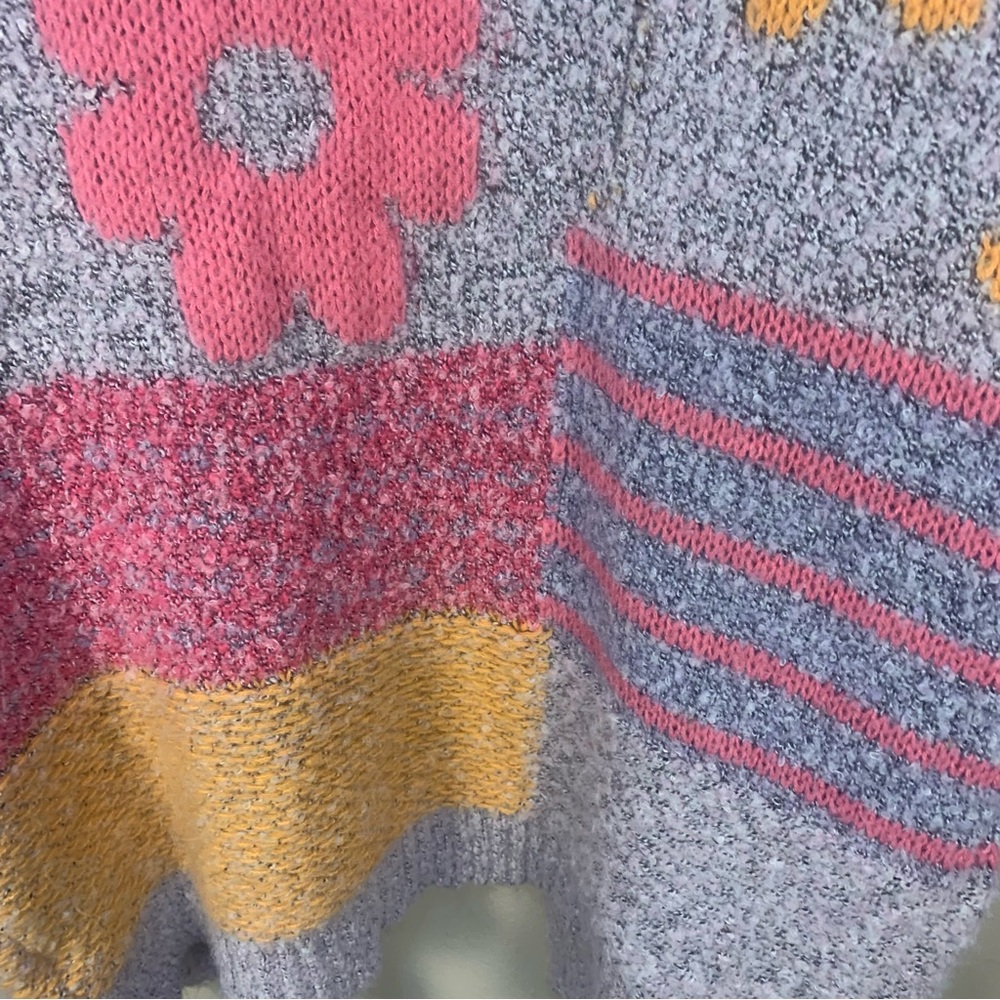 Sincerely Jules Textured Patchwork Cozy Oversized Floral Cardigan - Picture 11 of 11